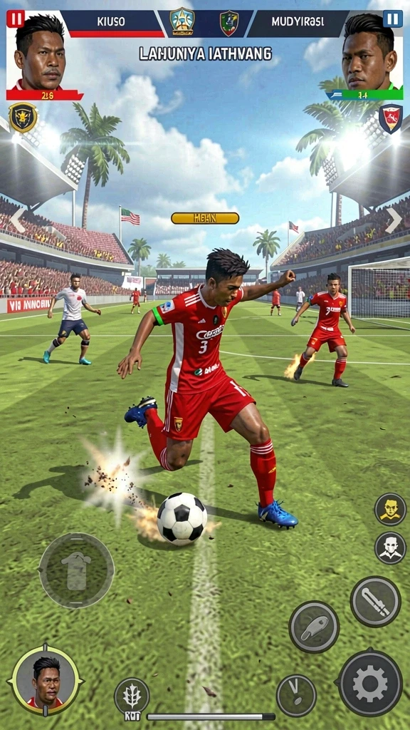 555f - Tampilan antarmuka yang menarik untuk dimainkan.