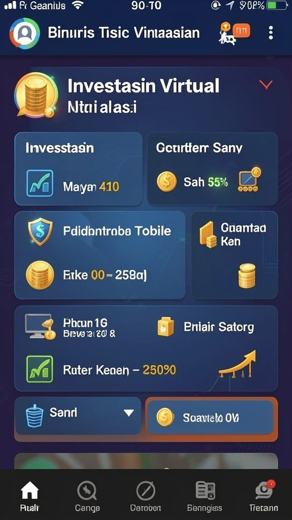 er777 - Tangkapan layar dengan menu upgrade karakter dan item.