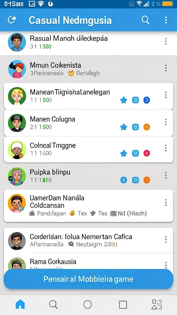 rejekigames - Screenshot ketiga memperlihatkan fitur komunitas yang memungkinkan interaksi antar pemain.
